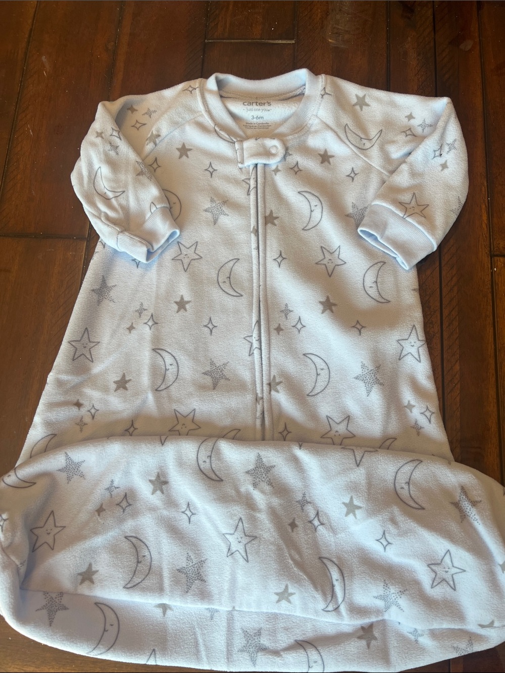 Carter's Light Blue Moon & Star Sleep Sack